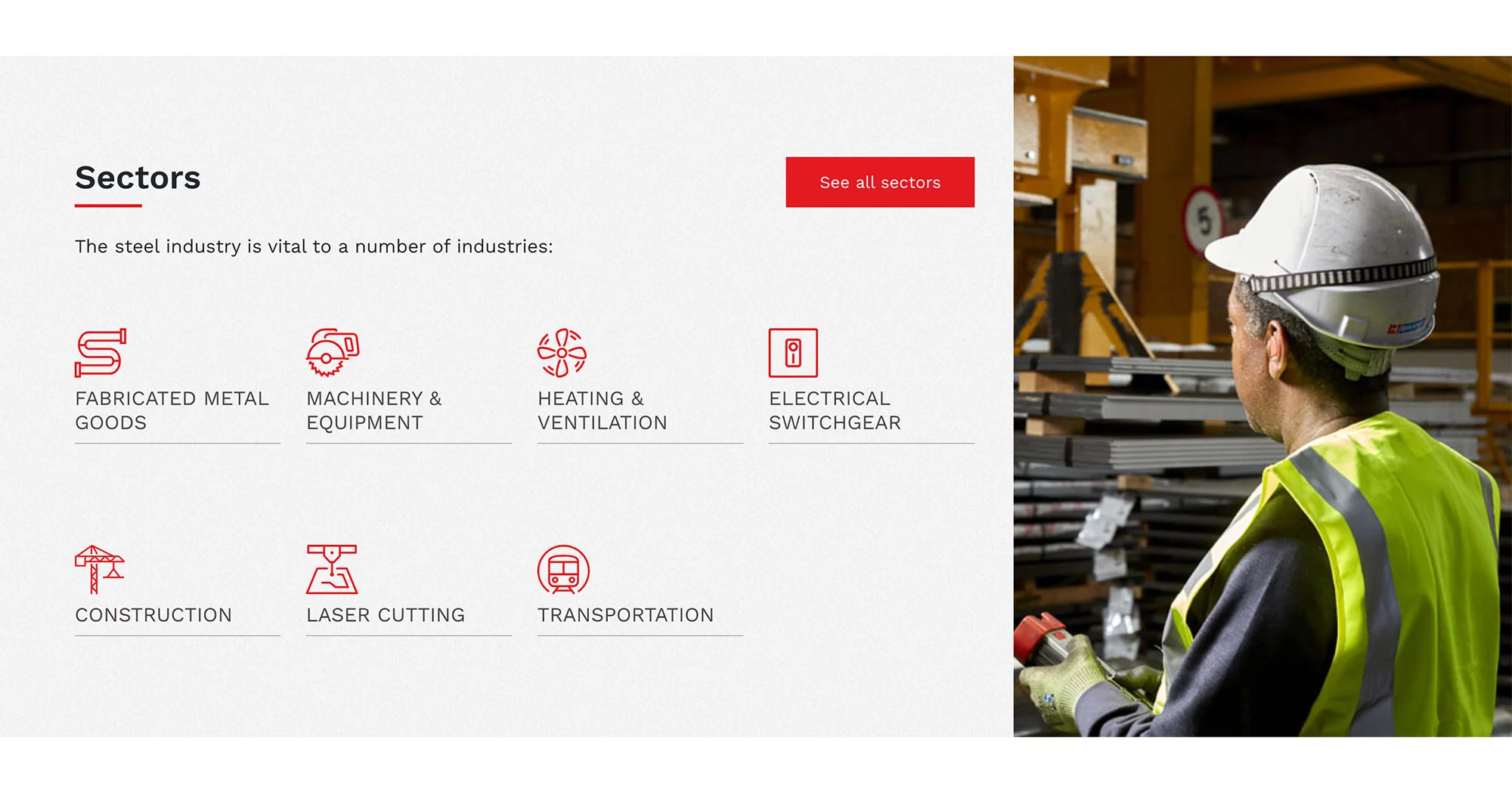 John Tainton site preview sectors section