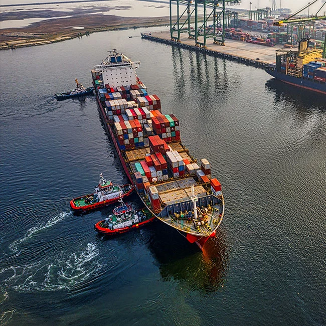 Photo of cargo ships for Pinnacle freight project