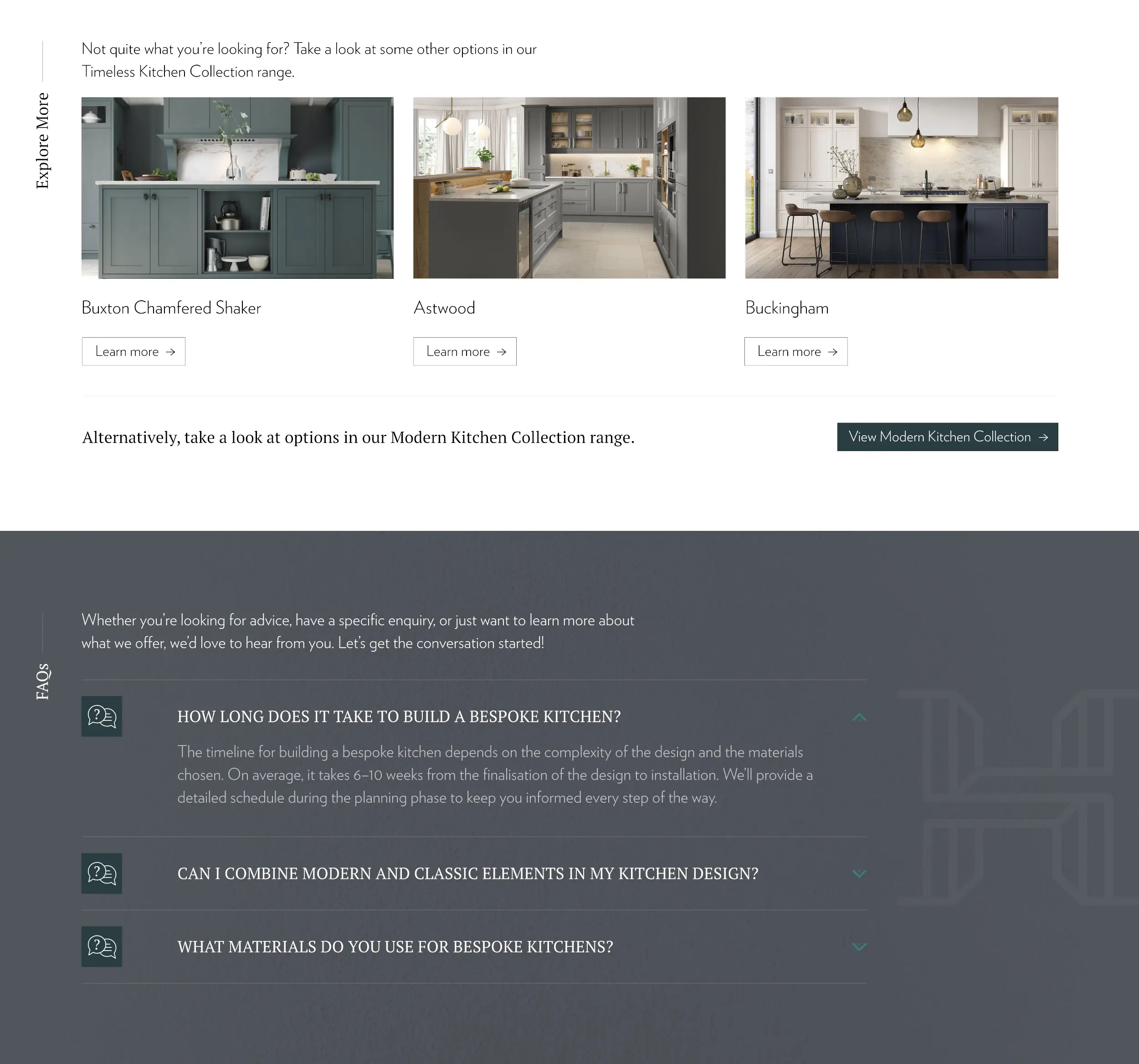 Hampton Kitchens site preview