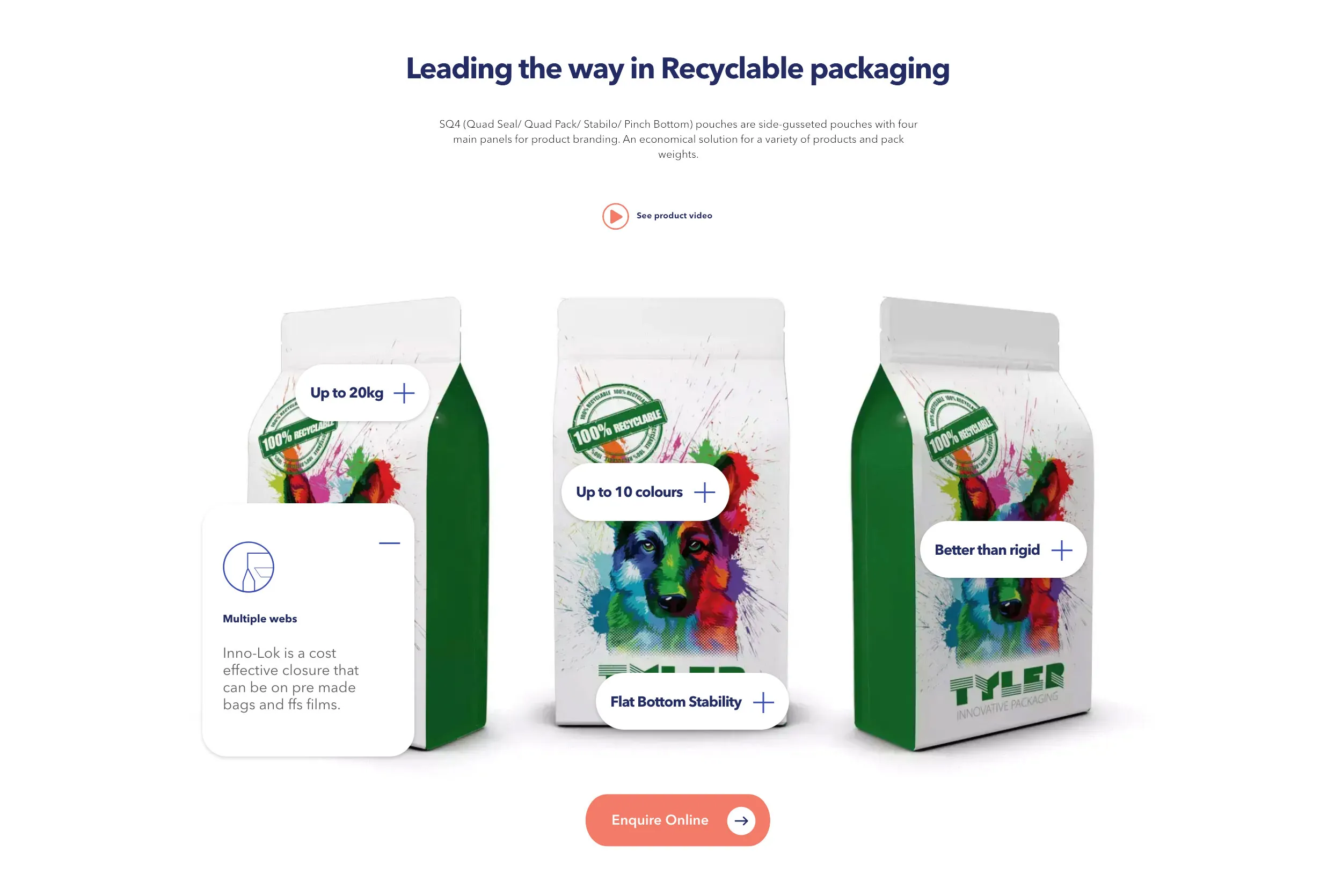 Tyler Packaging site preview