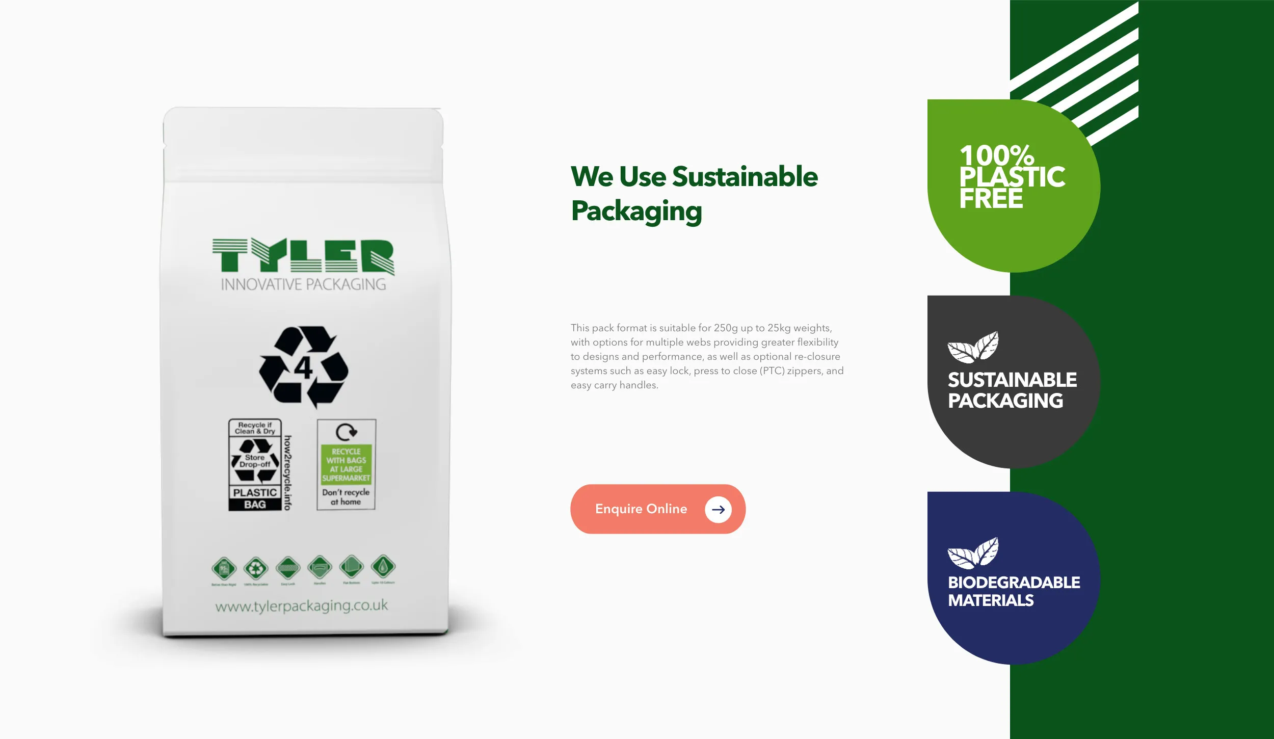 Tyler Packaging site preview